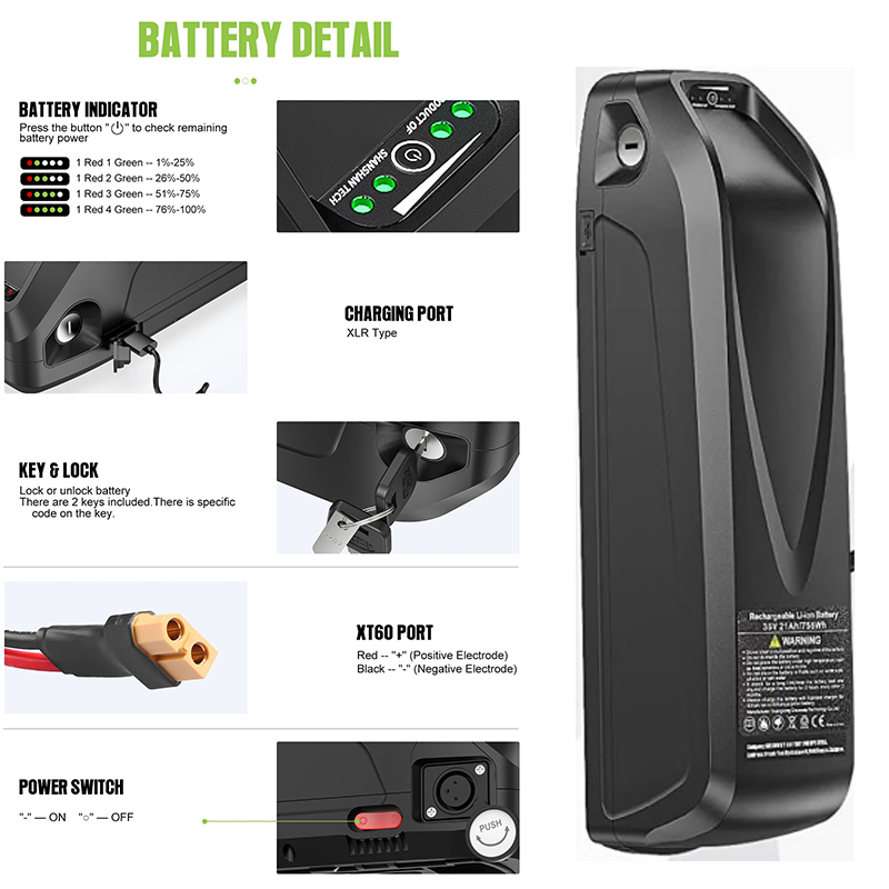 Batterie de vélo électrique 48 - 60V 50Ah Electric Scooter Battery avis et prix